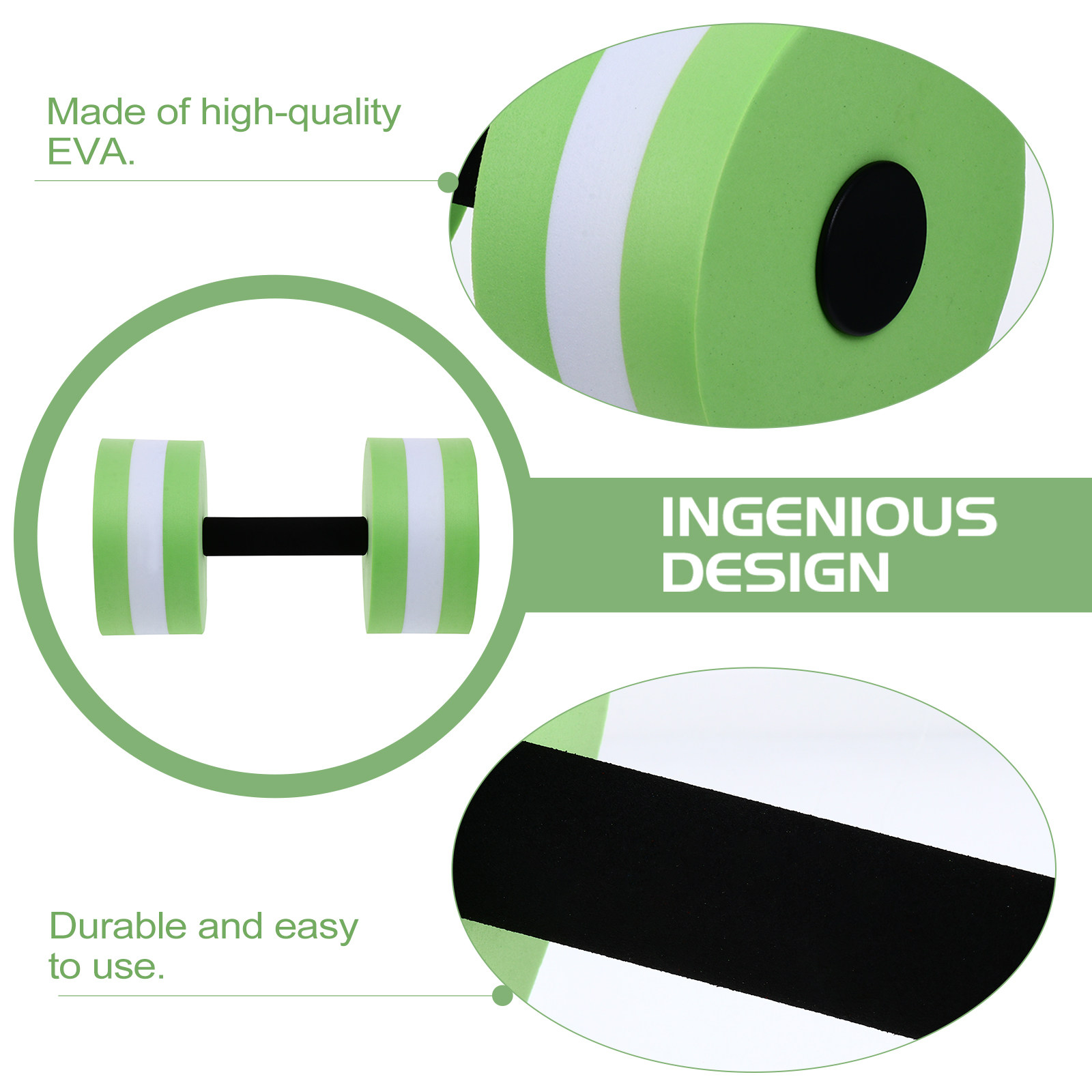 2PCS Eva Aquatic Dumbbells Wat - Aquatic Aerobics 评论和价格