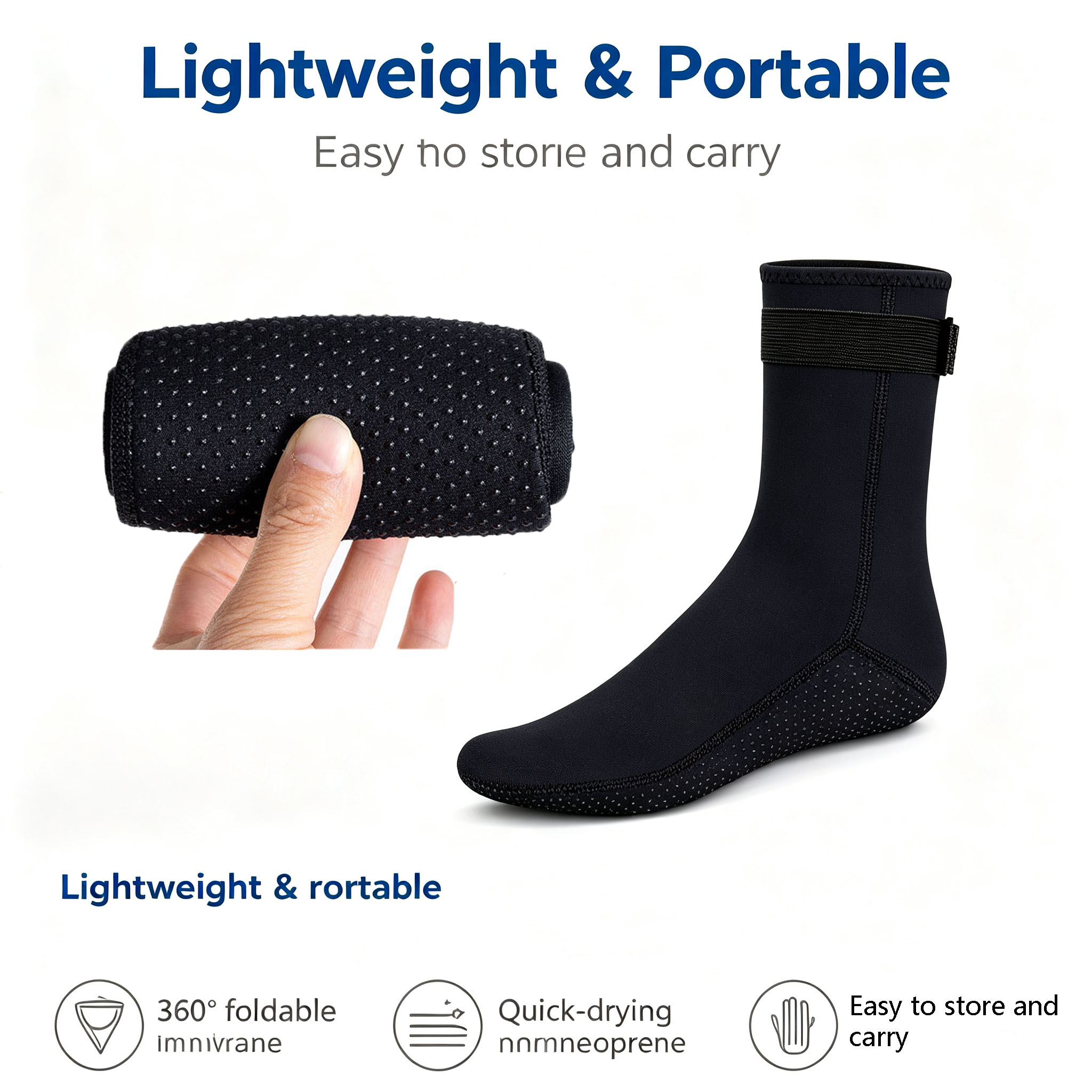 3MM Neoprene Diving Socks Anti - Snorkel Dry Top 评论和价格