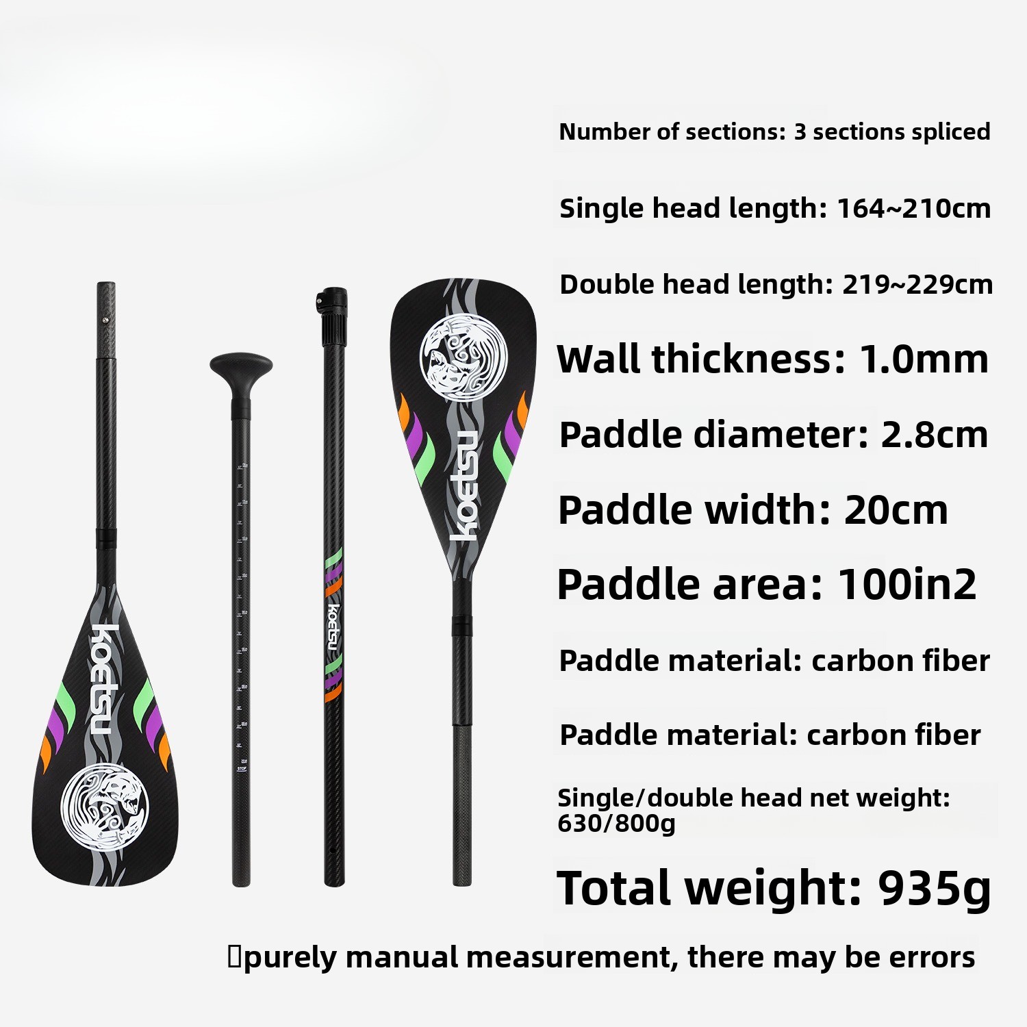 Single Double Head Full Carbon - Kayak Paddle Carbon 评论和价格